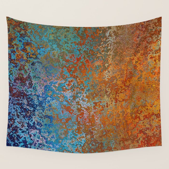 Orange and blue best sale tapestry