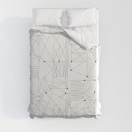 LINES OF CONFUSION Duvet Cover