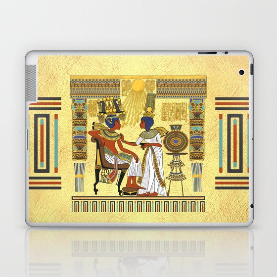 Throne of Tutankhamun Laptop & iPad Skin