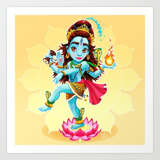 Dance of Shiva Art Print