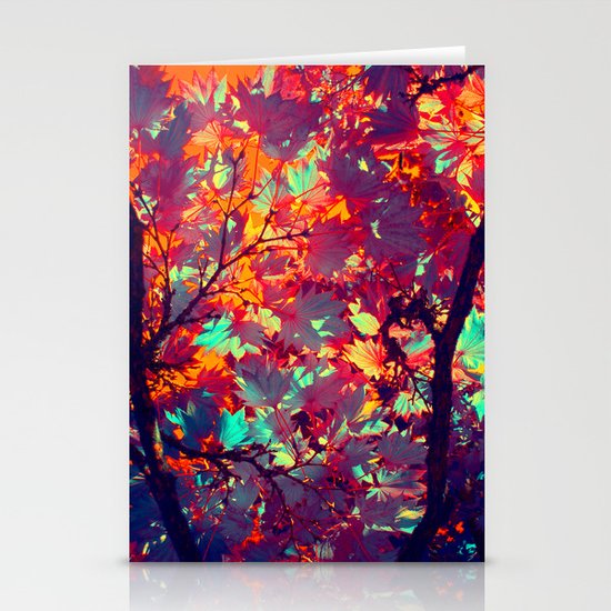 autumn tree X Stationery Cards