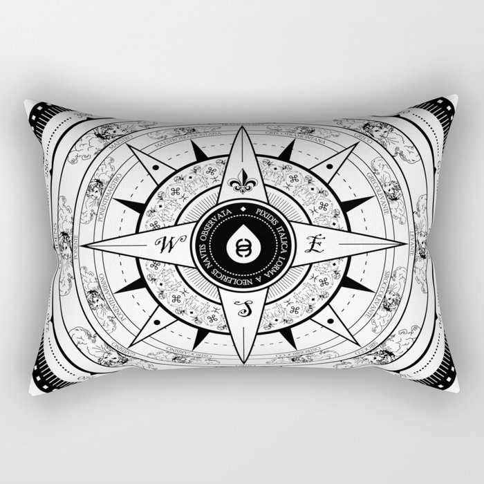 Compass Rose Rectangular Pillow