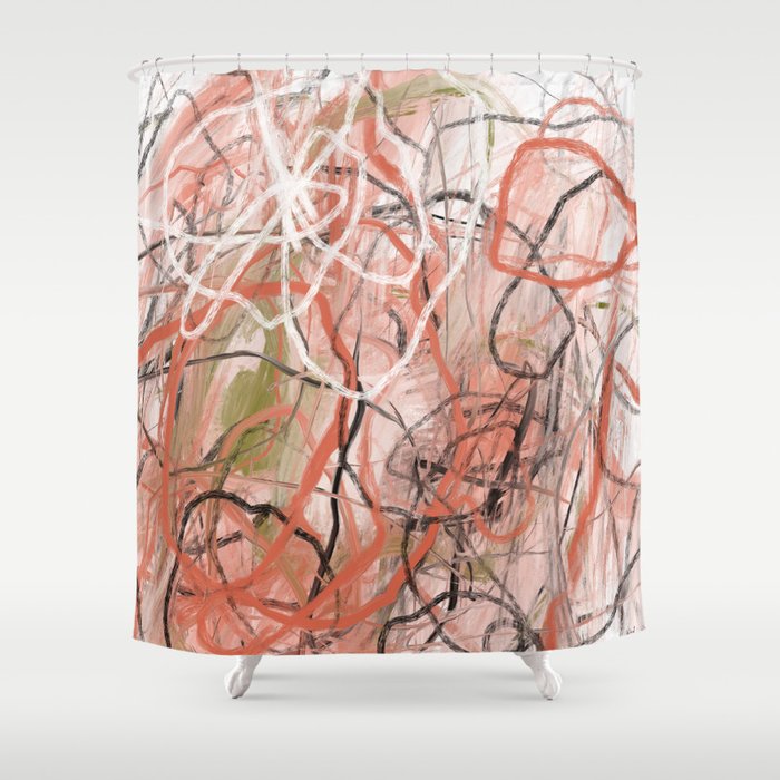 Expressionist Painting. Abstract 120. Shower Curtain