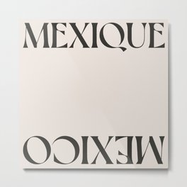 Mexico summer travel Print | Beach Holiday | Black and white Mexique Metal Print | Mexico City, Travel, Souvenir, Summer, Palm Tree, Vacation, Travel Quote, Tulum, Oaxaca, Typography 