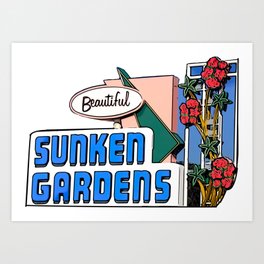 Sunken Gardens Saint Pete Art Print