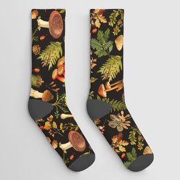 Vintage & Shabby Chic - Autumn Harvest Black Socks