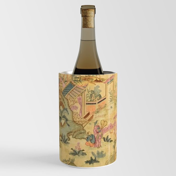 Antique 18th Century French Rococo Chinoiserie Landscape Wine Chiller