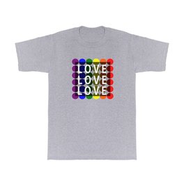 Love on rainbow dots T Shirt