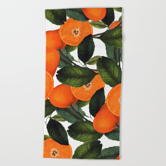 The Forbidden Orange #society6 #decor #buyart Beach Towel
