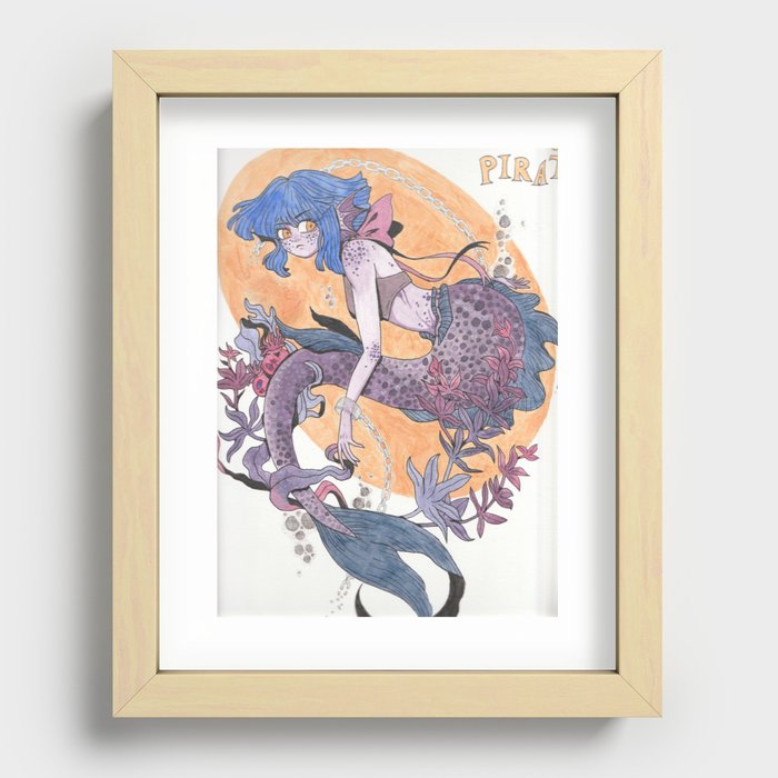 Escaping Pirates Recessed Framed Print