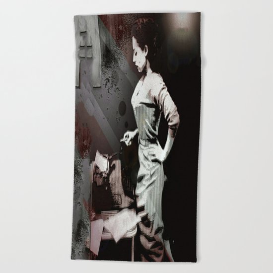 Vintage Erotica Dramatist Beach Towel