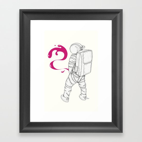 P{ee}ink in Space Framed Art Print