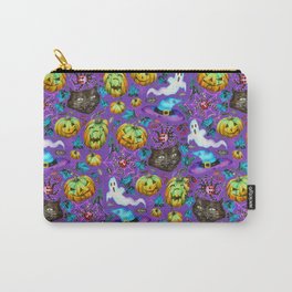 halloween - scary combine characters - purple Carry-All Pouch