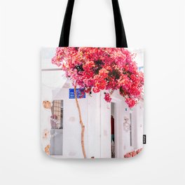 Flower Restaurant in Mykonos, Greece Tote Bag