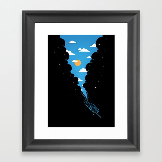 Skydiver Framed Art Print