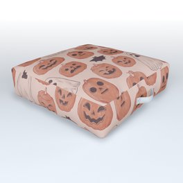 Spooky Pumpkin Patch Outdoor Floor Cushion