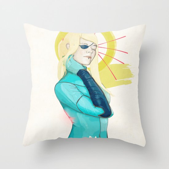 (Sam)us Aran Paulsen Throw Pillow