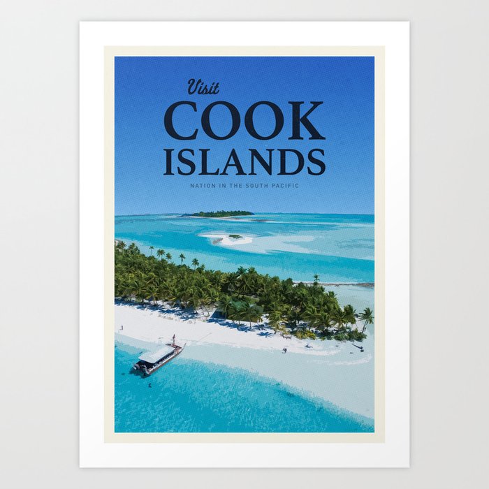 Visit Cook Islands Art Print