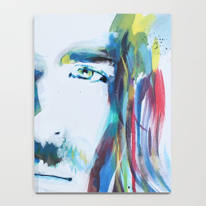 Colorful Creator Jesus Christ Painting Notebook By Paintedchrist
