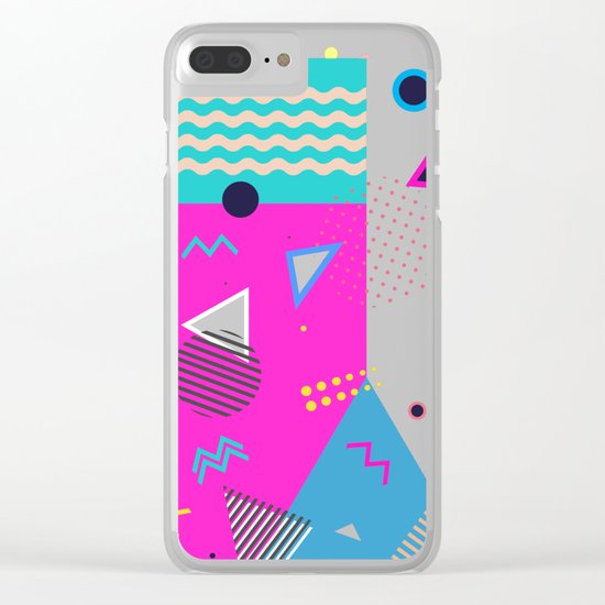 Memphis No1 Clear iPhone Case
