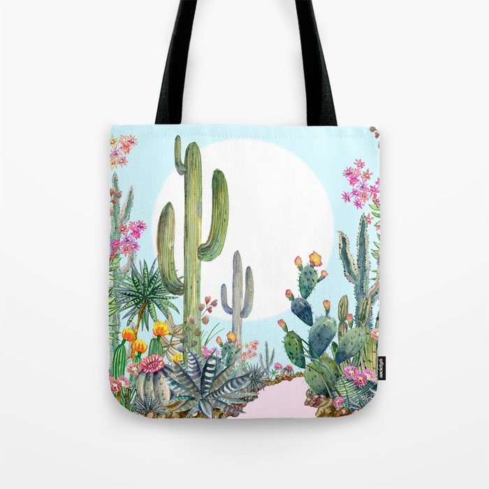 cactus path 1 Tote Bag