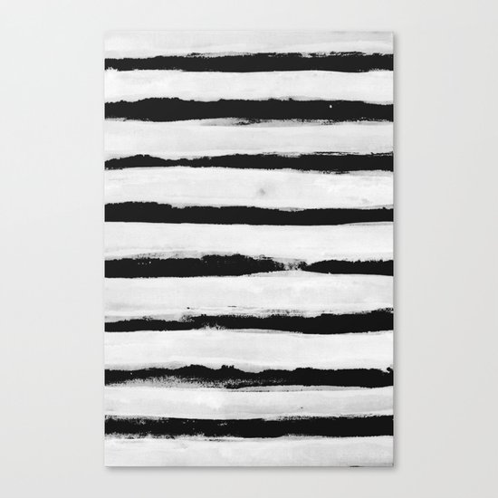 BW Stripes Canvas Print