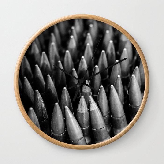 Rounds for Rounds Black and White Wall Clock