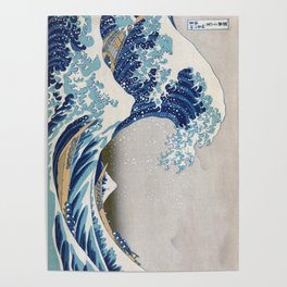 Under the Wave off Kanagawa - The Great Wave - Katsushika Hokusai Poster