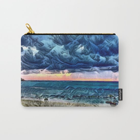 Pastel Sunset on the Beach of the Pacific Ocean Carry-All Pouch