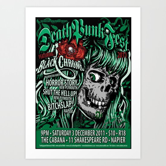 Deathpunkfest 2011 Art Print