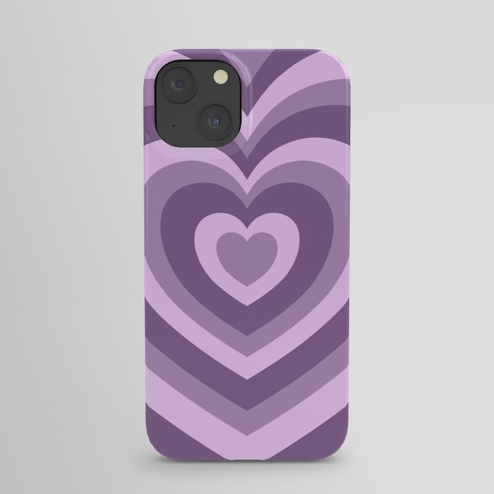 Hypnotic Purple Hearts iPhone Case