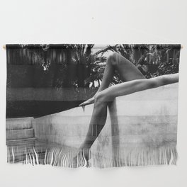 Dip your toes into the water, female form black and white photography - photographs Wall Hanging