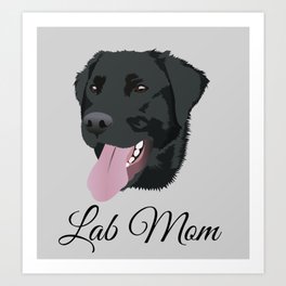 Lab Mom Art Print