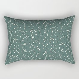 Coquette dark pine green Bows Rectangular Pillow