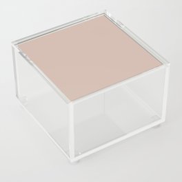 Sashay Sand warm neutral nude pastel solid color modern abstract pattern  Acrylic Box