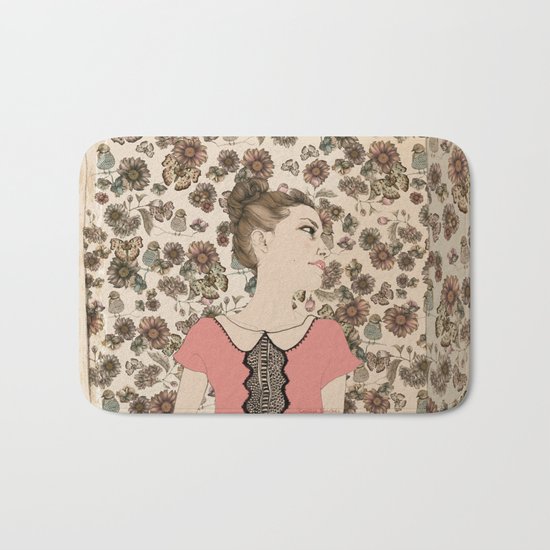Vintage Girl Bath Mat