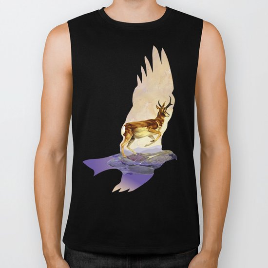 Pronghorn in the Morning Biker Tank