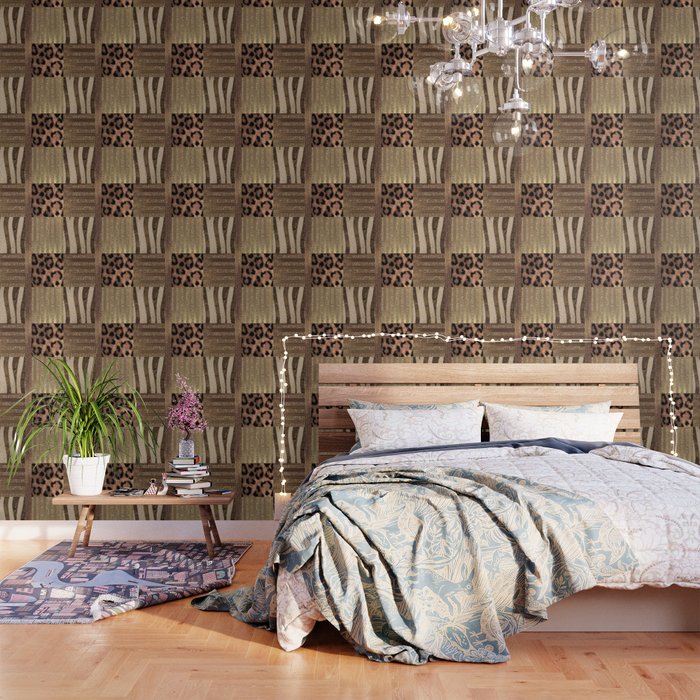 Gold Lioness Safari Chic Wallpaper By Christyne