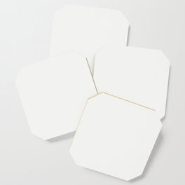 Neutral Off White Solid Color Parable to Ultra White 7006-24 by Valspar Coaster