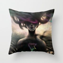 Surreal Medusa Throw Pillow