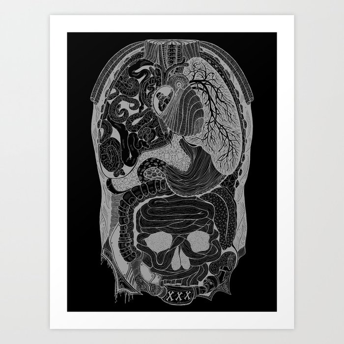 Gross Anatomy (variant) Art Print