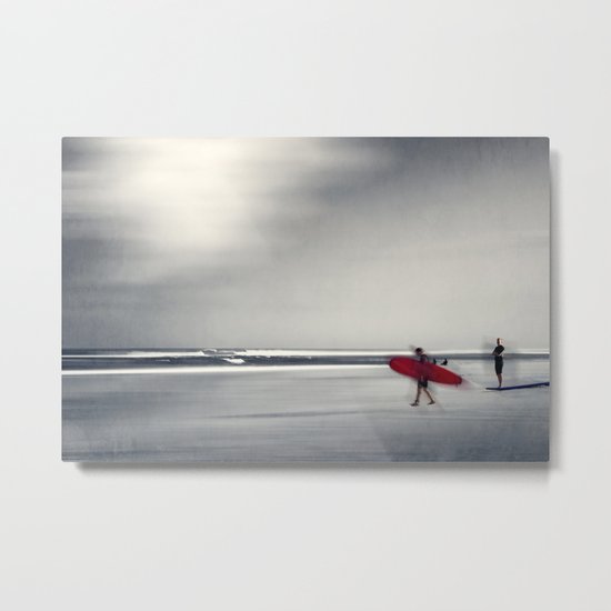 RED surfBoard 16 Metal Print