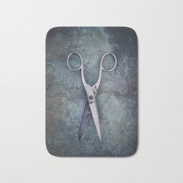 Scissors Bath Mat | Accessory, Abstract, Digital, Tool, Equipment, Simplicity, Scissor, Metal, Cut, Tailor 