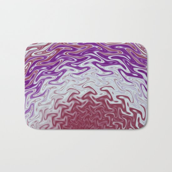 Fractal Rise in Pinks and Purples Bath Mat