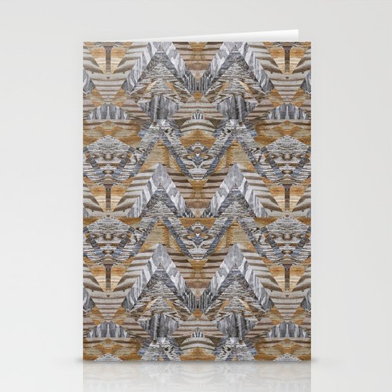 Wood Quilt 2 Stationery Cards