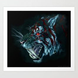 Chaos Tiger Art Print