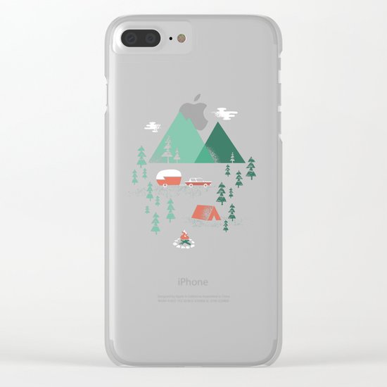 Pitch a Tent Clear iPhone Case