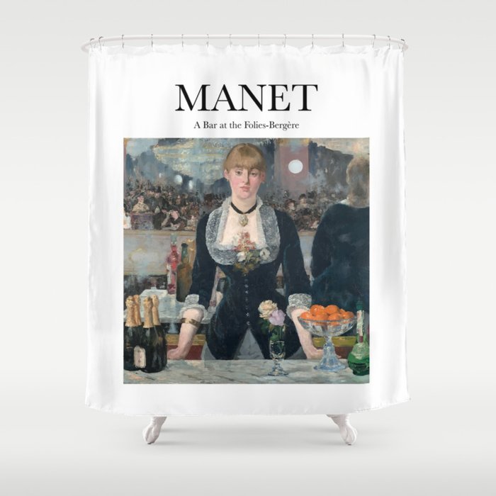 Manet - A Bar at the Folies-Bergère Shower Curtain