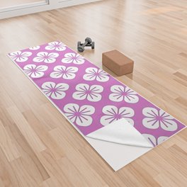 Japanese Floral Pattern 4 Yoga Towel