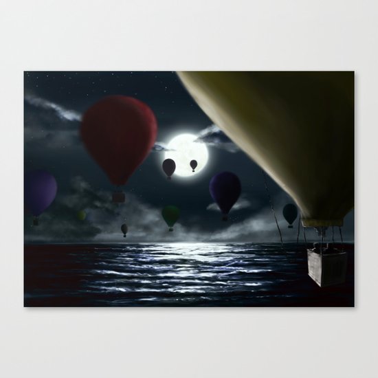 Crossing the ocean. Canvas Print